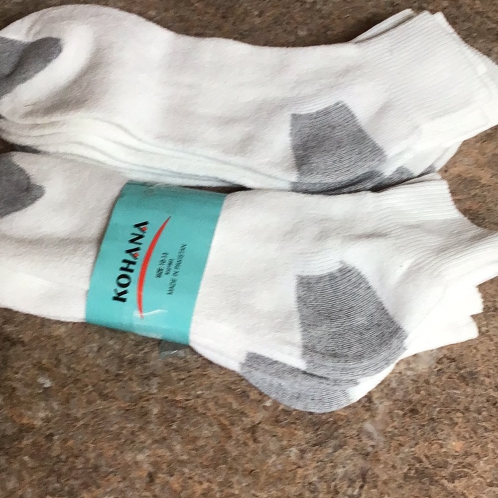 White and Gray Men's Socks